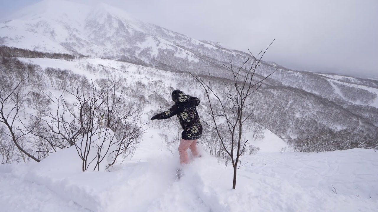 Shredding with Torah Bright, Robin Van Gyn, Aimee Fuller, and Lena Stoffel in Niseko