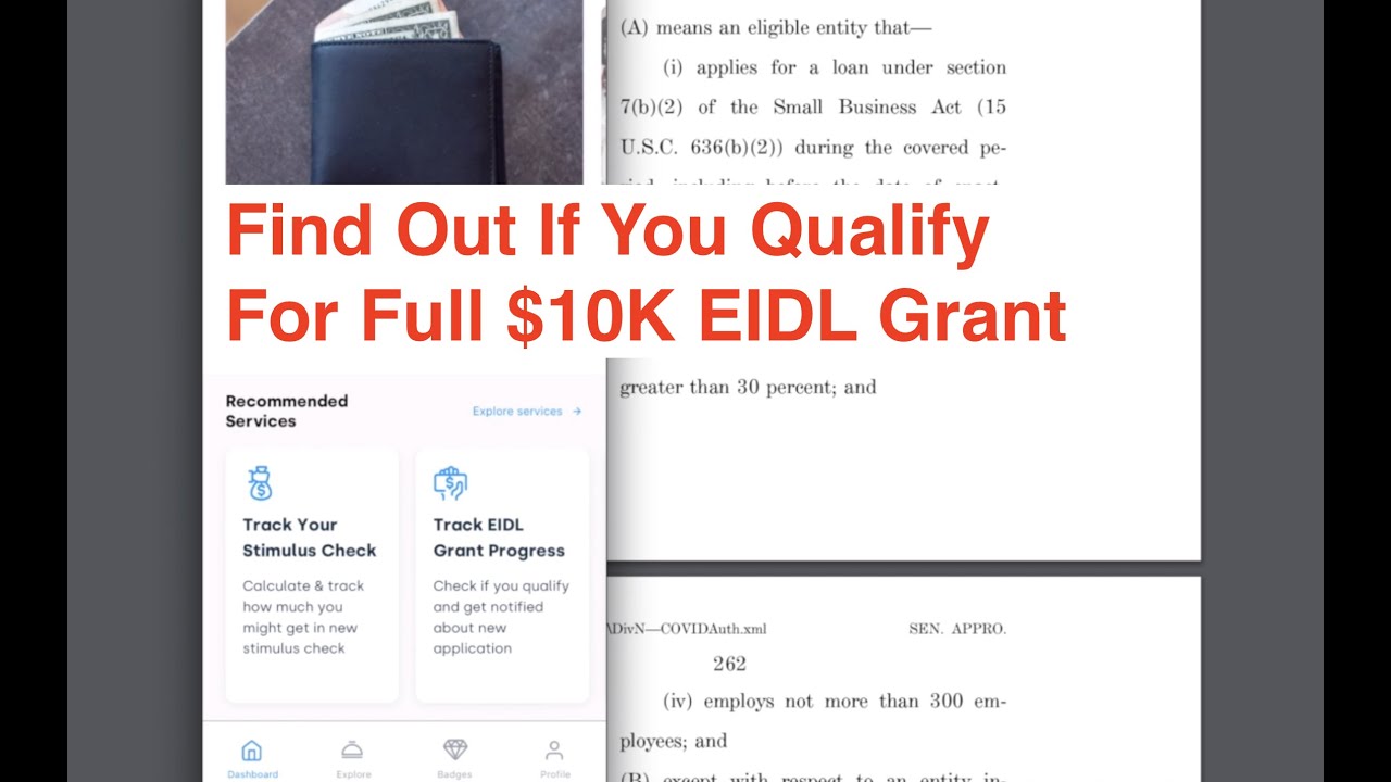 Find Out If You Qualify For Full $10K EIDL Grant