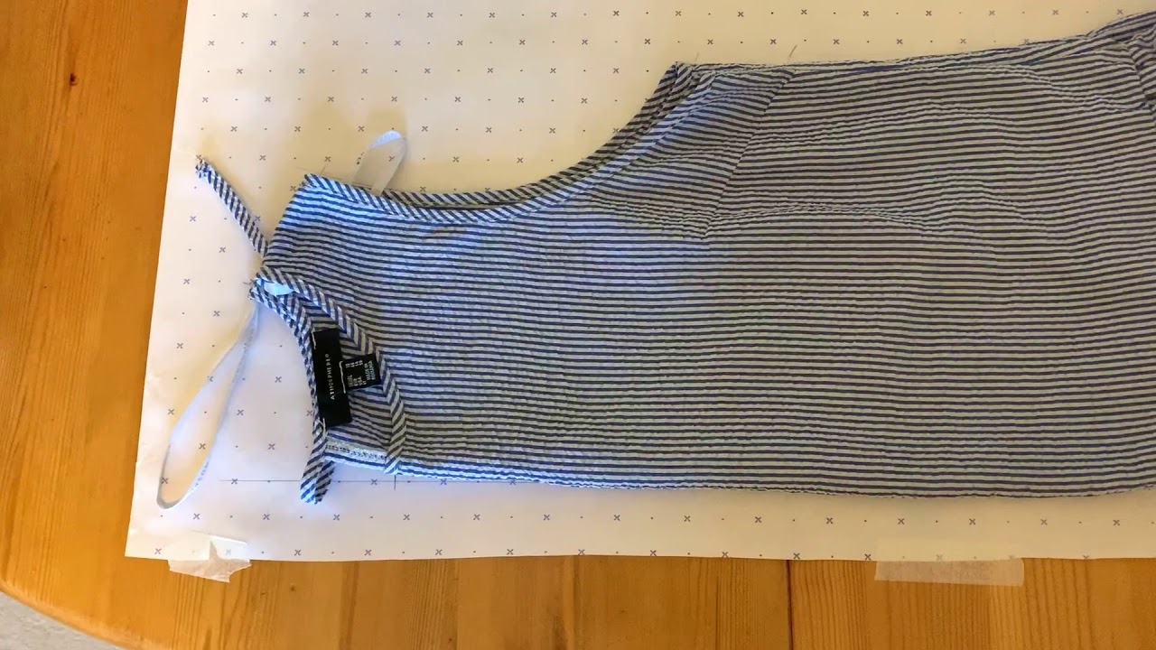 Making a dress out of Shower Curtain | Upcycle project