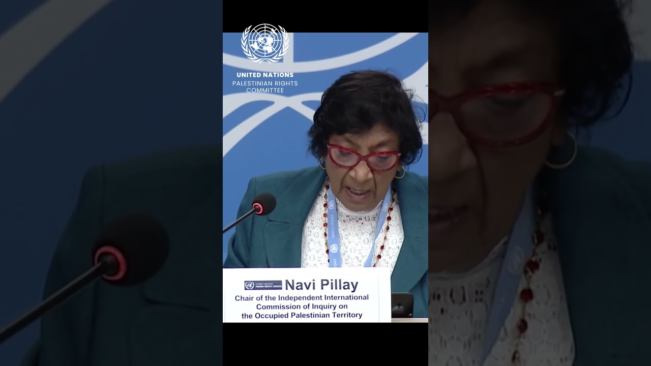 Israeli occupation&rsquo;s very clear intention is forcible dislocation of people from #Gaza, Navi Pillay