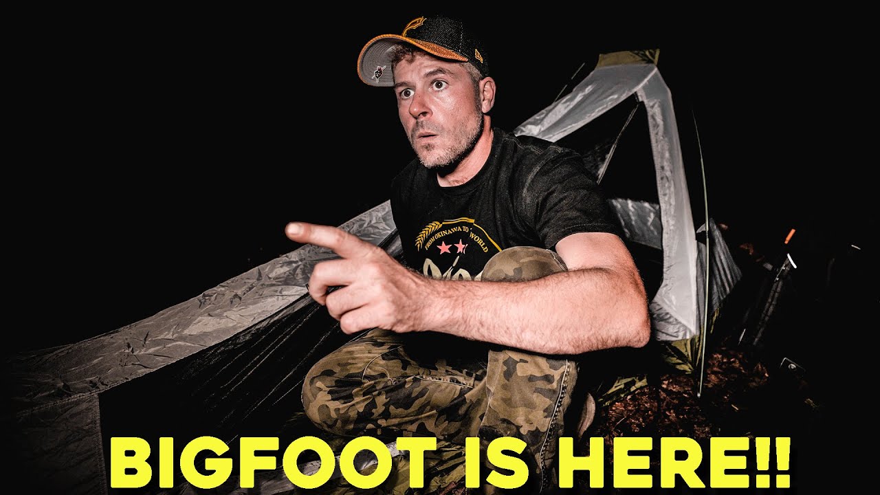 BIGFOOT IS HERE! Sasquatch Encounter while CAMPING ALONE in the HAUNTED FOREST