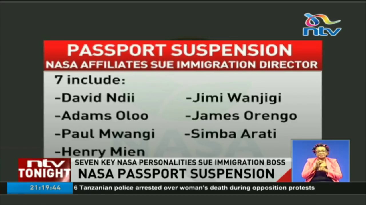 NASA affiliates sue immigration director over passport suspension