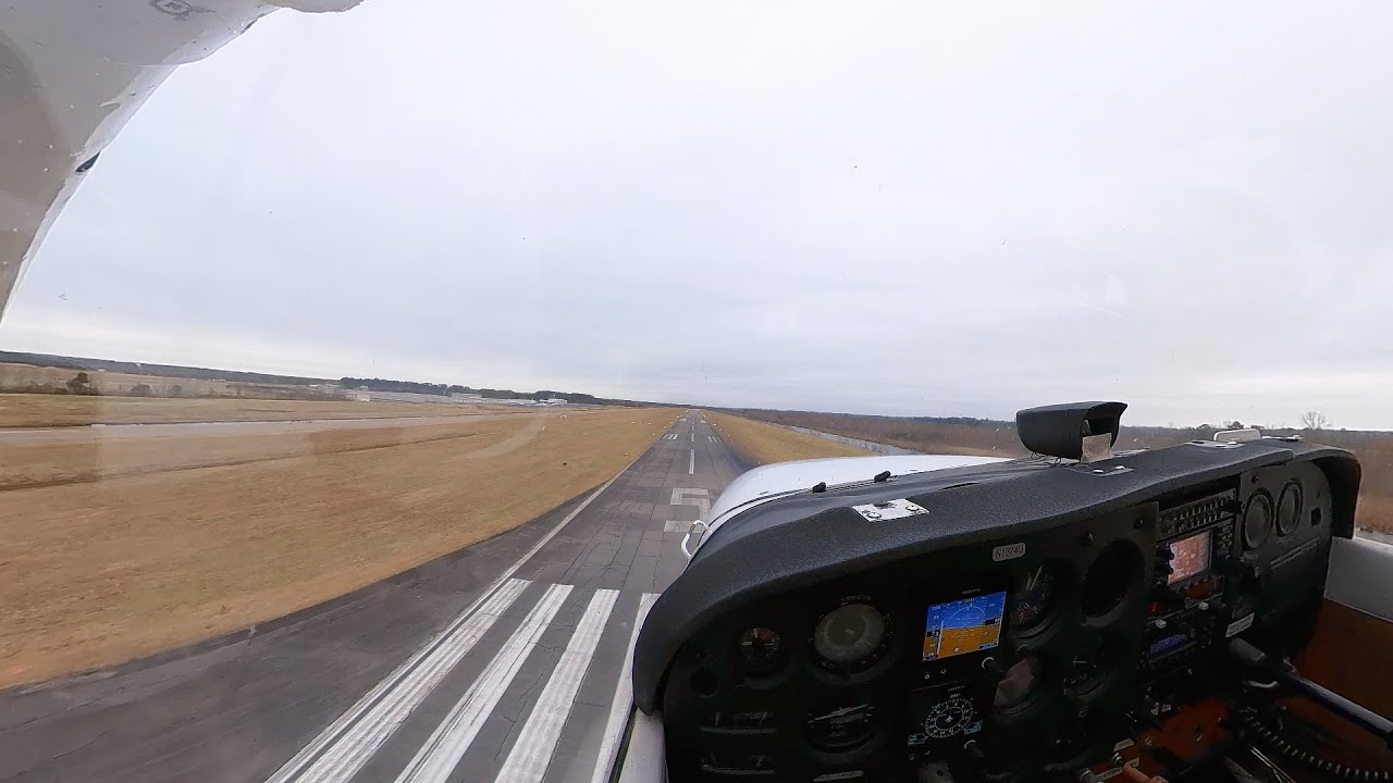 Full Lesson - First Cross Wind Landing - Student Pilot Cessna 172