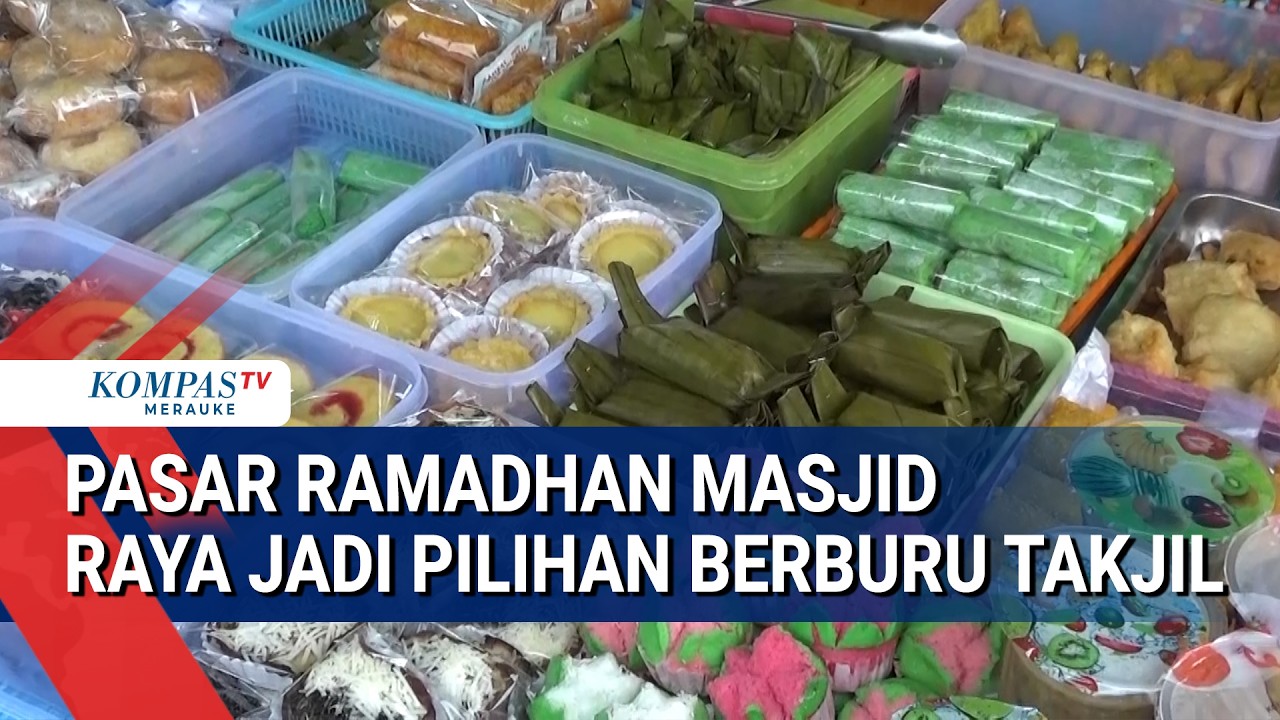 Pasar Ramadhan Masjid Raya Jadi Pilihan Berburu Takjil