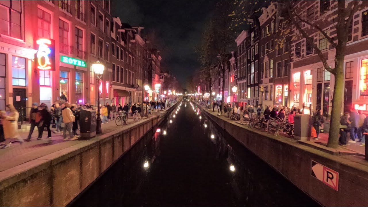 Amsterdam Red Light District Nightlife | Walking Tour 2025