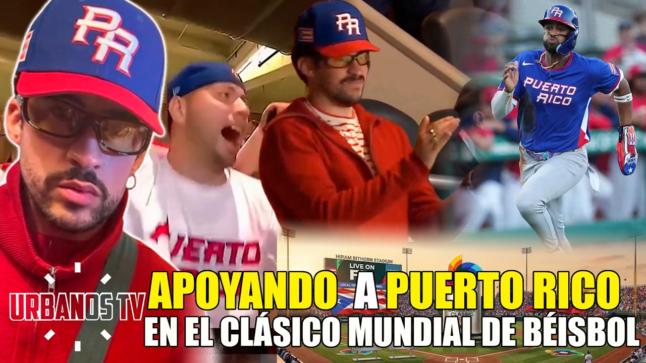 Bad Bunny aparece de SORPRESA Apoyando a Puerto Rico en el Clásico Mundial de Béisbol 2026