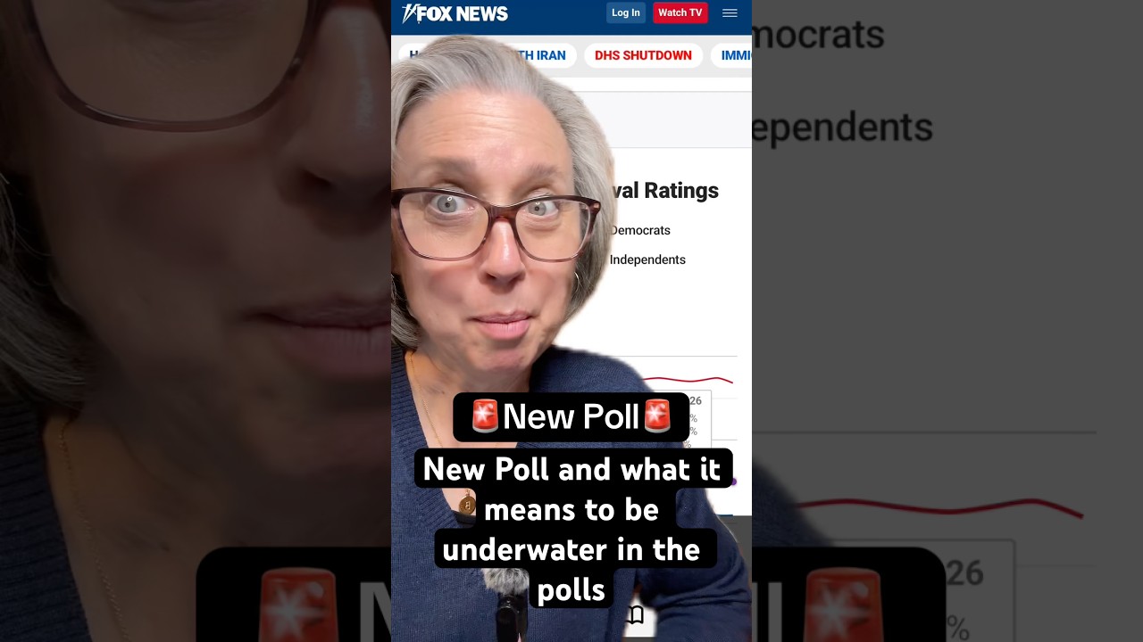 New Poll and what it means to be underwater in the polls