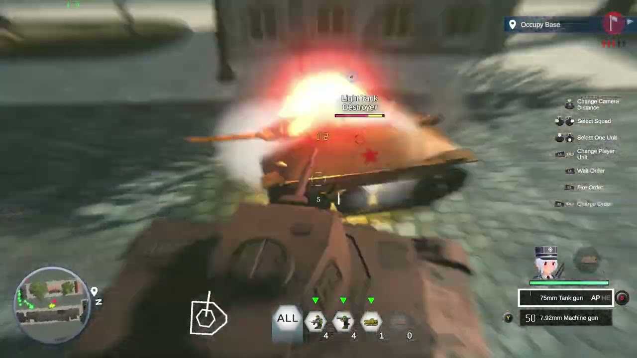 Commander of Battlefront Development Demo vs Hetzer【Indie Game】