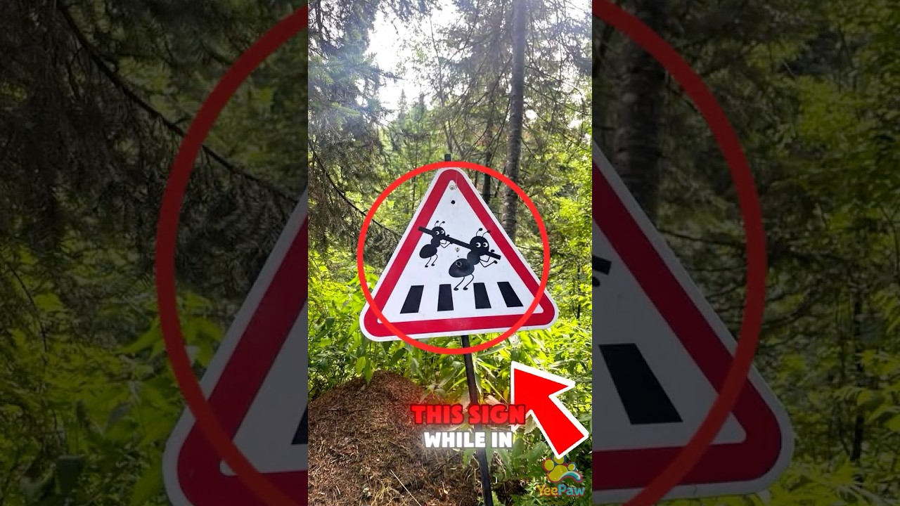 Впереди муравейник?! У этого знака есть причина 🐜