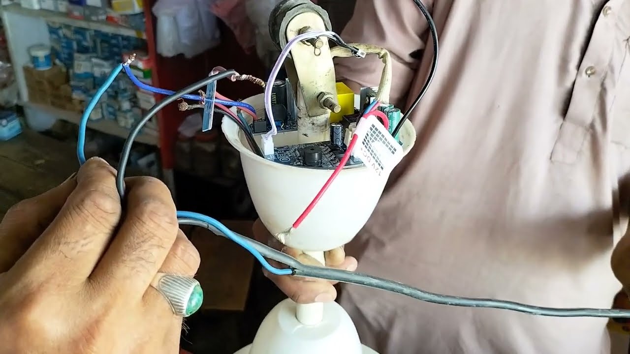 How to connect the AC / DC card of DC ceiling fan