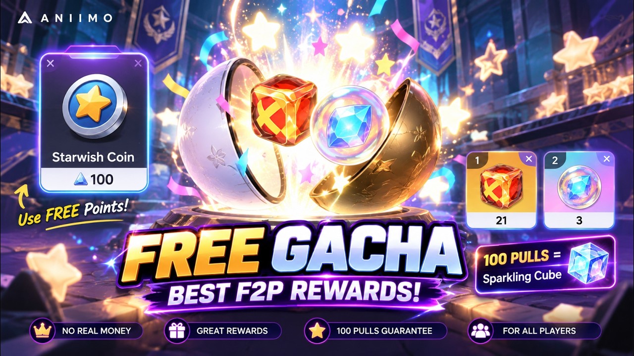 Aniimo |  I Got Aniipod Ultra FREE!! | Free GACHA | 100 Pulls = Sparkling Cube