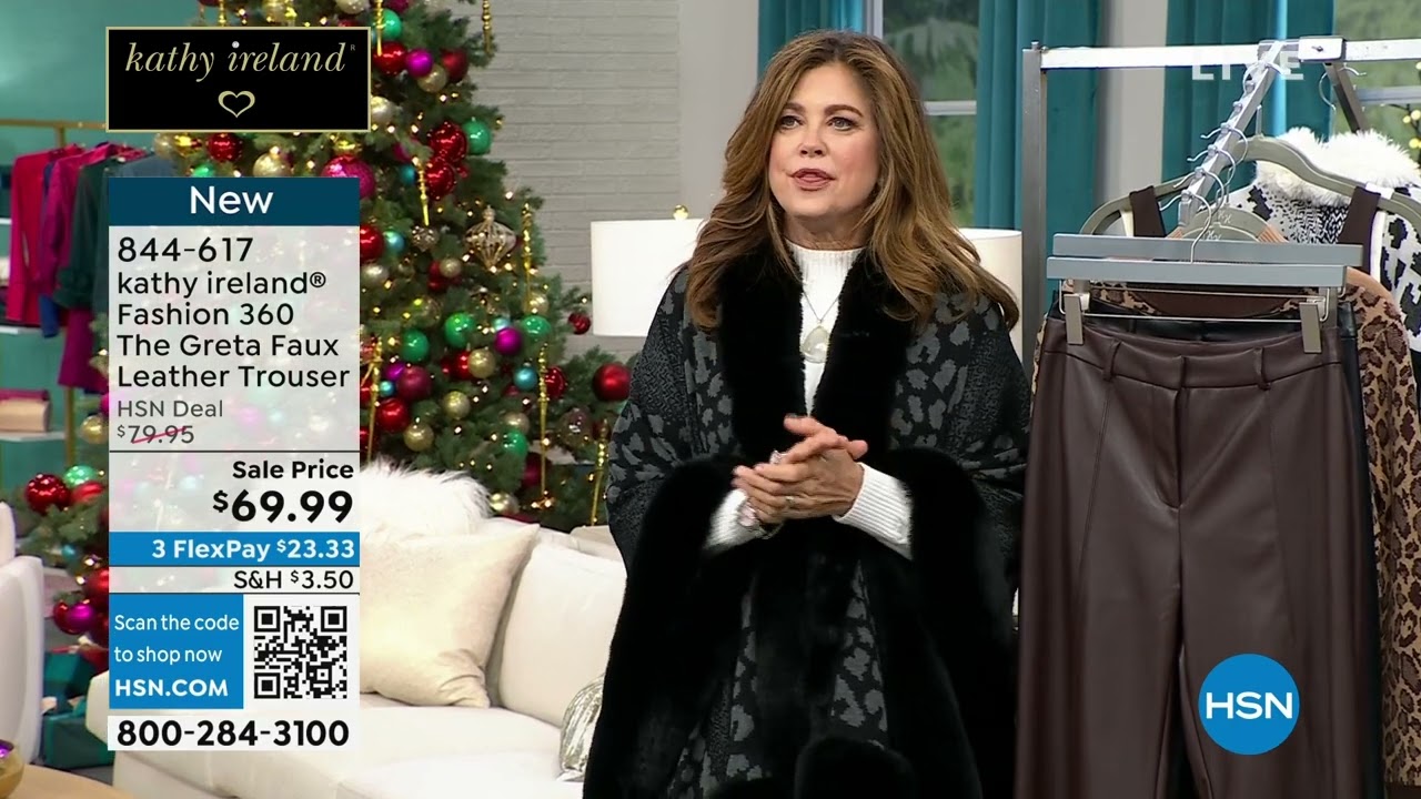 kathy ireland Fashion 360 The Greta FauxEver Leather Tro...