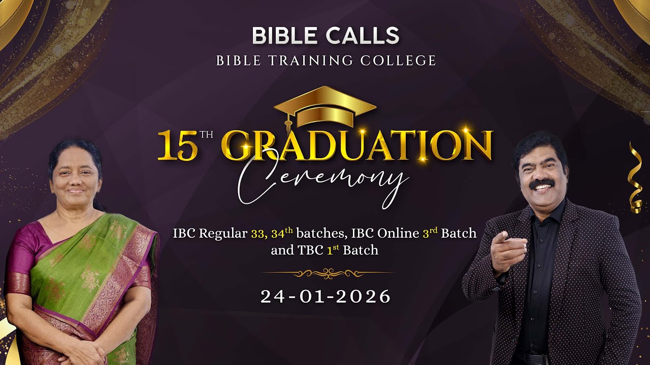 15th GRADUATION CEREMONY | BIBLE CALLS | 24/01/2026