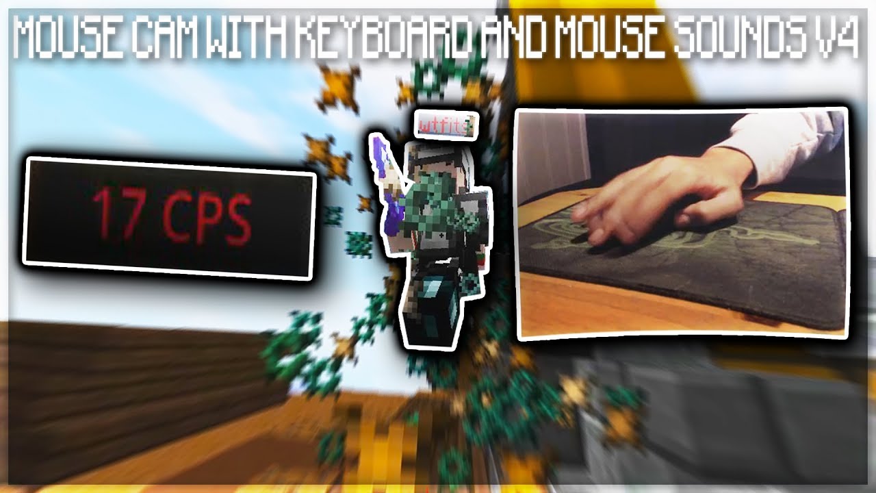 MOUSE CAM WITH KEYBOARD AND MOUSE SOUNDS V4 | (RANKED SKYWARS + NEW MOUSE)
