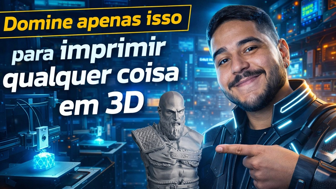 O Segredo Para Imprimir QUALQUER Peça Em 3D