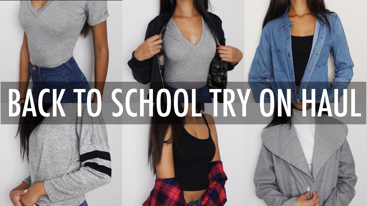 BACK TO SCHOOL TRY ON HAUL 2016!