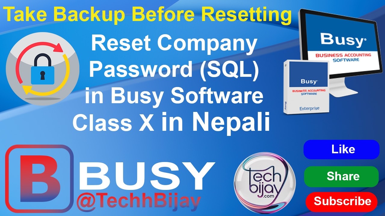 Forgot BUSY Software Password? 😱 Reset Username & Password Easily (SQL Database) 🔓100% Working