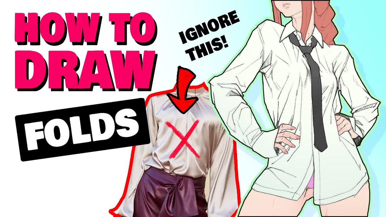 HOW TO DRAW CLOTHING FOLDS PERFECTLY EVERY TIME 👕