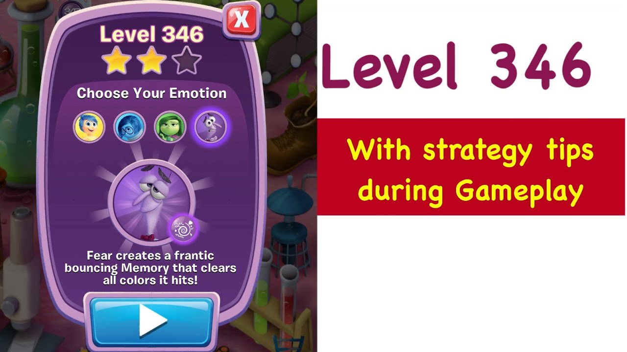 Inside Out Thought Bubbles Level 346 Tips and Strategy Gameplay Walkthrough