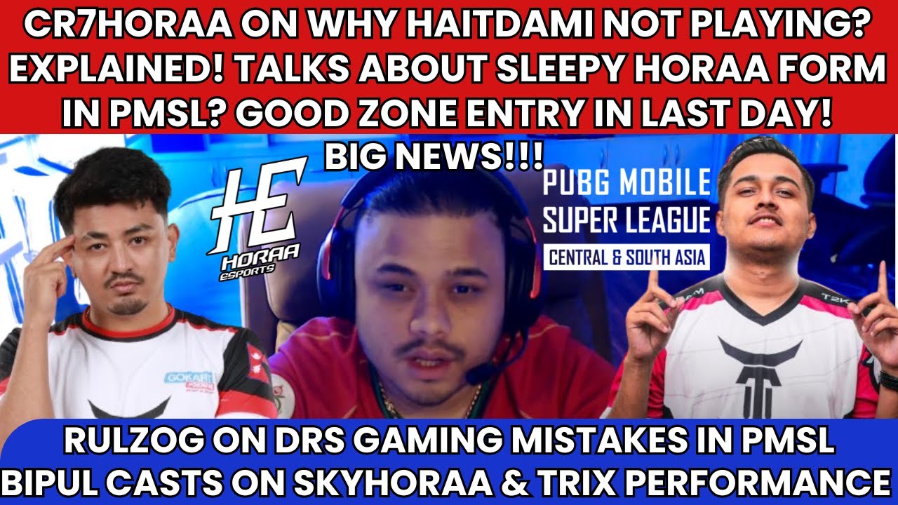 @cr7horaaYT REPLIED ON WHY HAITDAMI NOT PLAYING! RULZOG ON DRS GAMING MISTAKES! BIPUL ON TRIX & SKY?