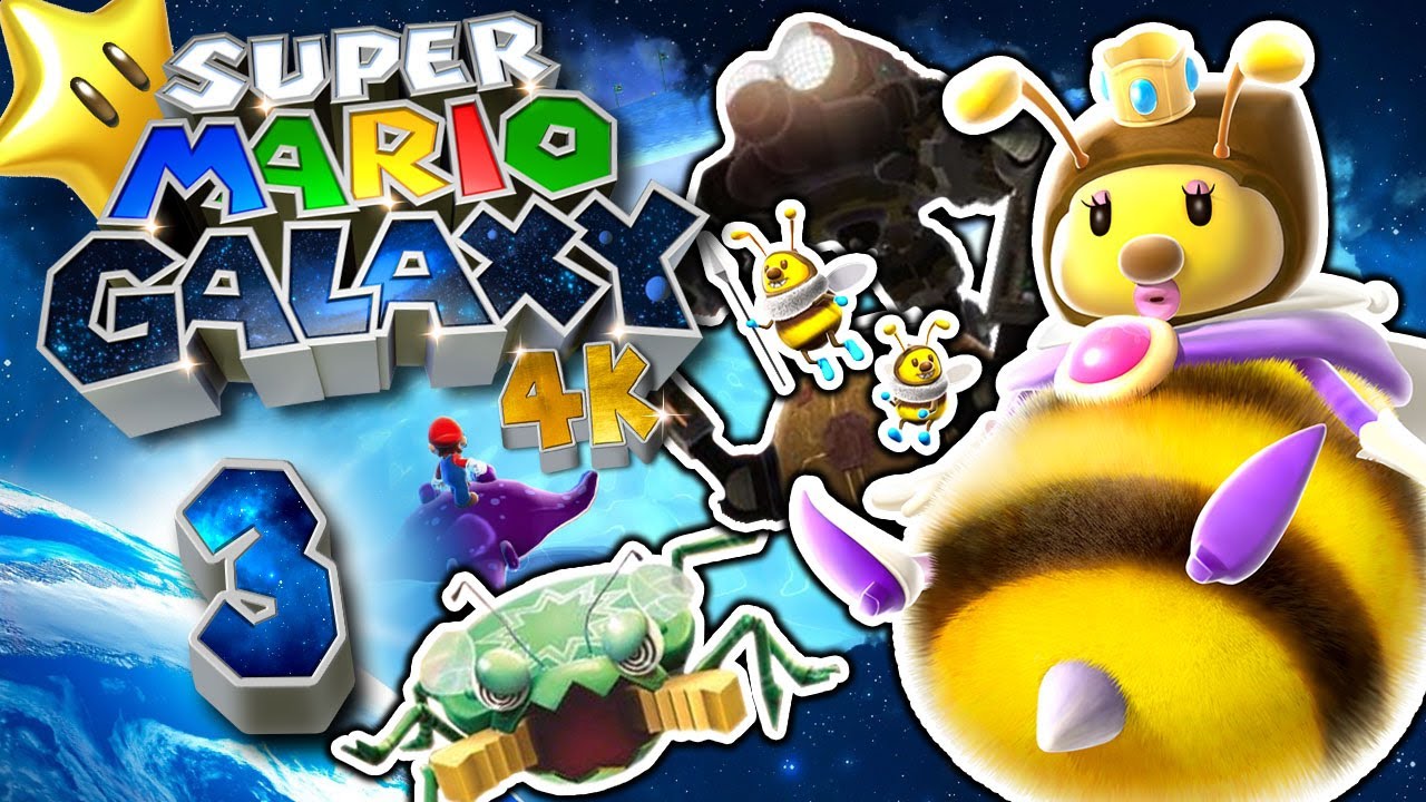 SUPER MARIO GALAXY 🌌 #3: Honigbienenkönigreich, Umdrehböden, Test-Surfen & Megabein