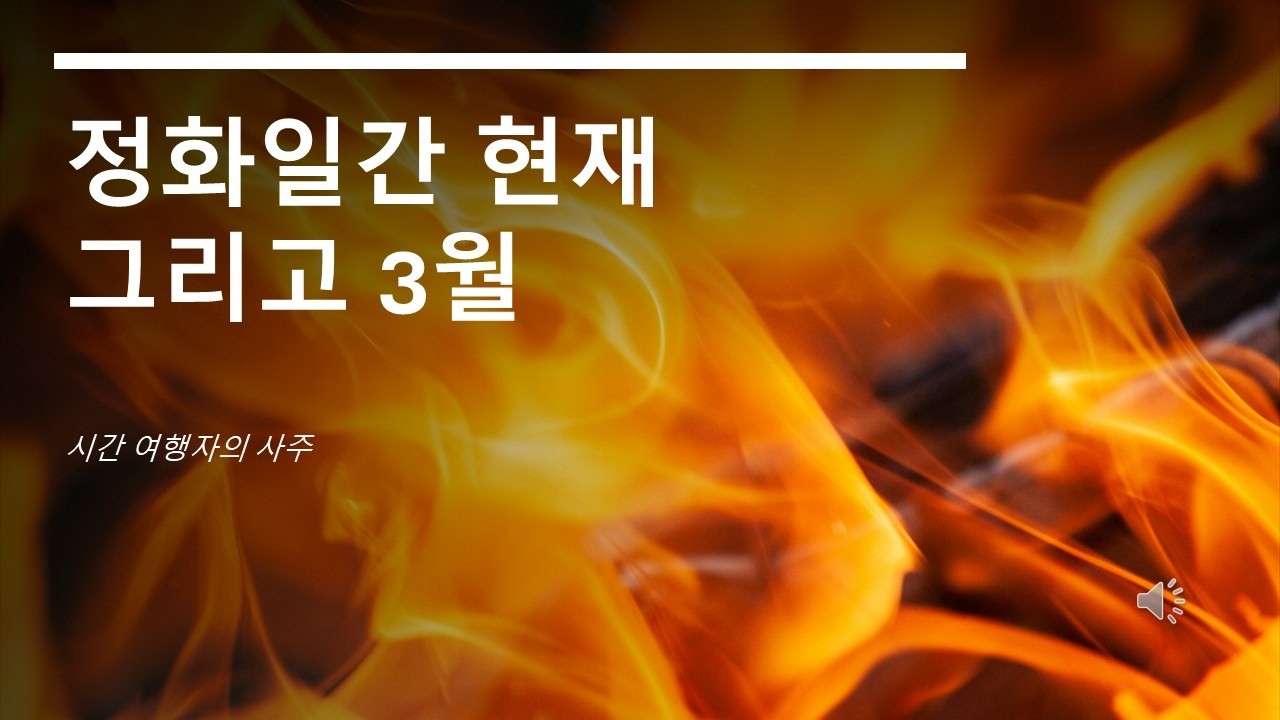 정화일간 현재 흐름 그리고 3월 운세!!