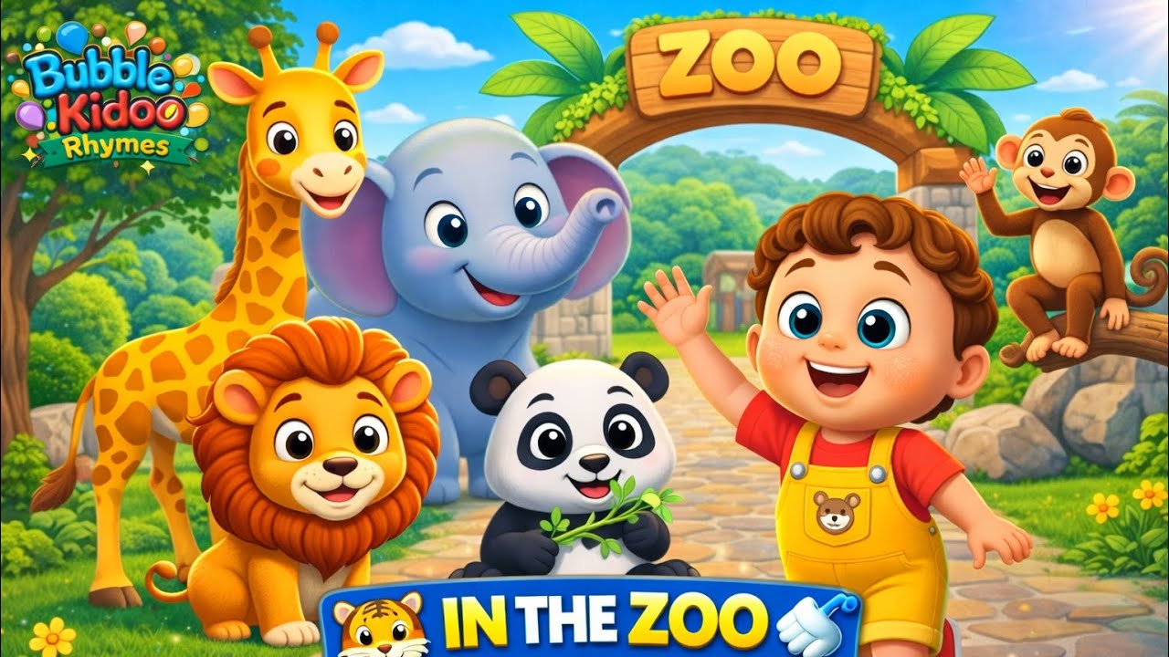 At the Zoo Song for Kids | Zoo Animals Song | Nursery Rhymes for Preschoolers