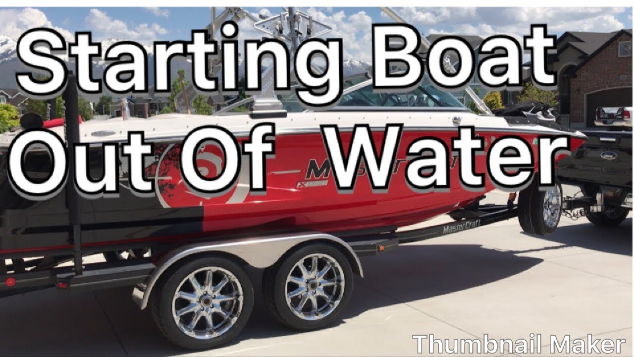Starting a Boat on the Trailer with a fake a lake motor flusher