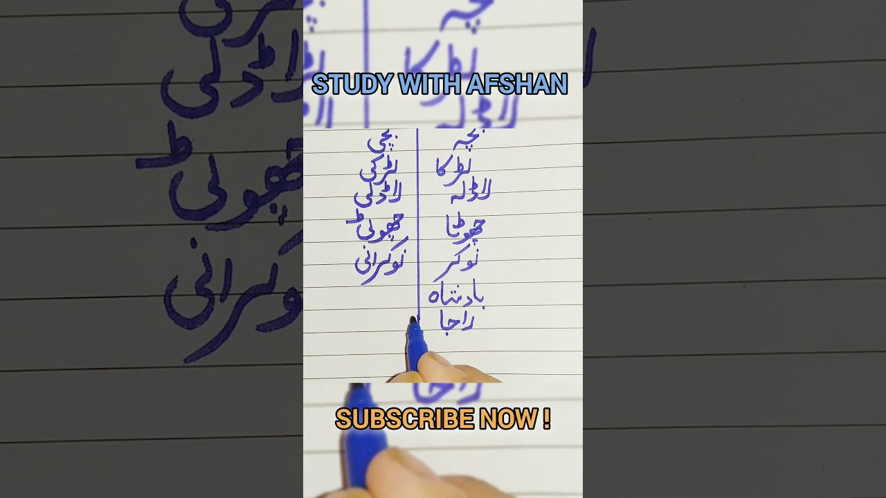 Muzakar or monas Urdu Grammar easy to learn| Study with Afshan
