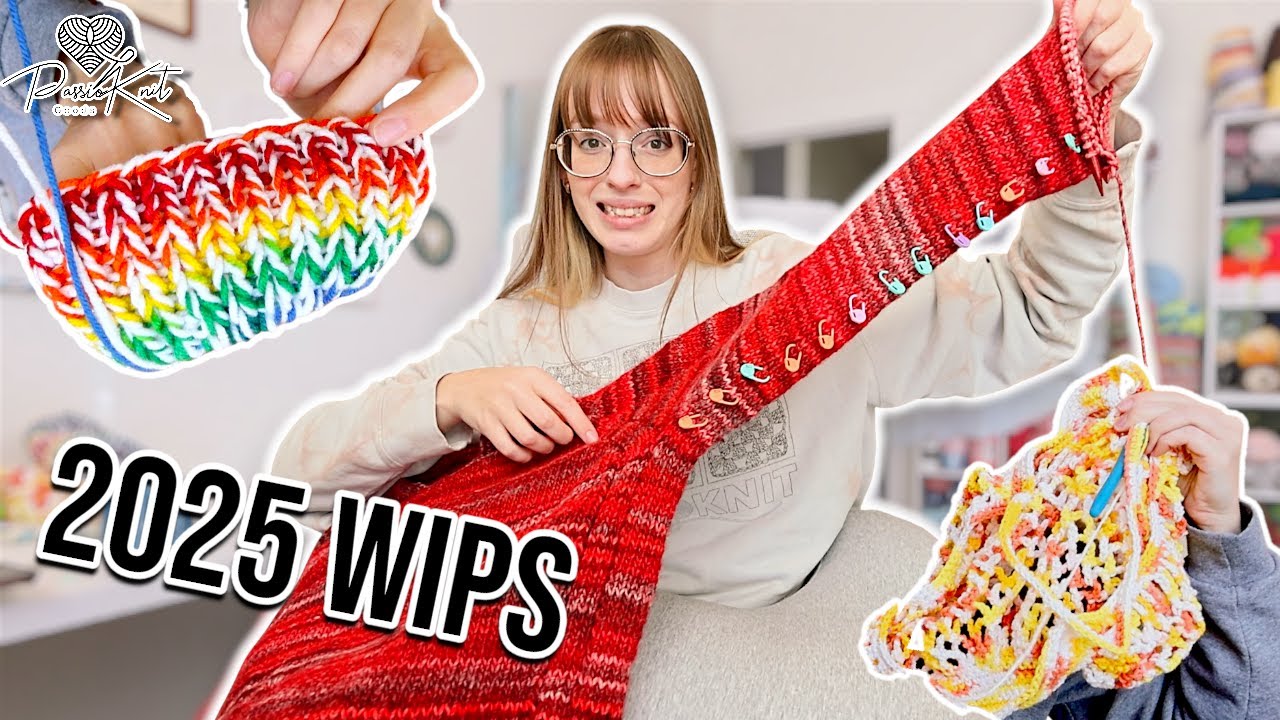 Finishing my 2025 WIPS | PassioKnit Vlog
