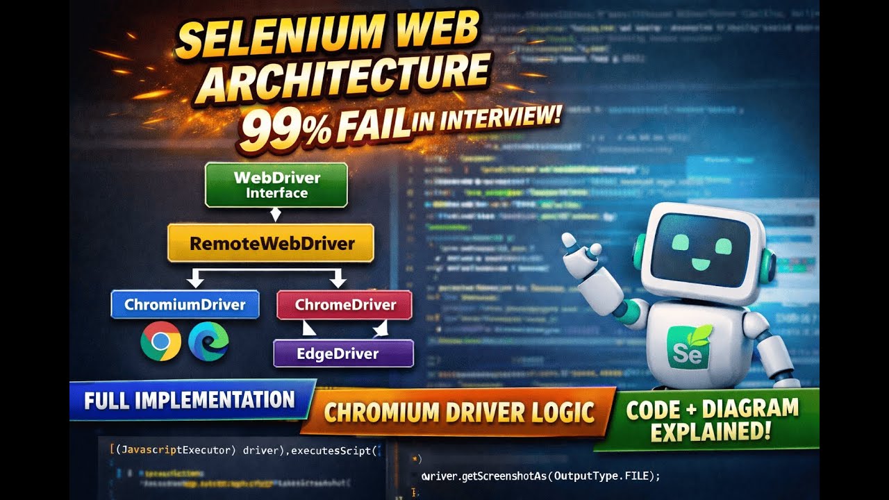 Selenium WebDriver Hierarchy Explained | SDET Interview Questions 2026 | The Secret Behind WebDriver