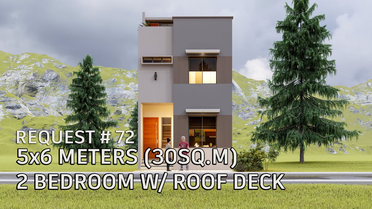5X6 METERS (30SQ.M.) |TWO STOREY 2 BEDROOM W/ ROOF DECK| REQUEST #72