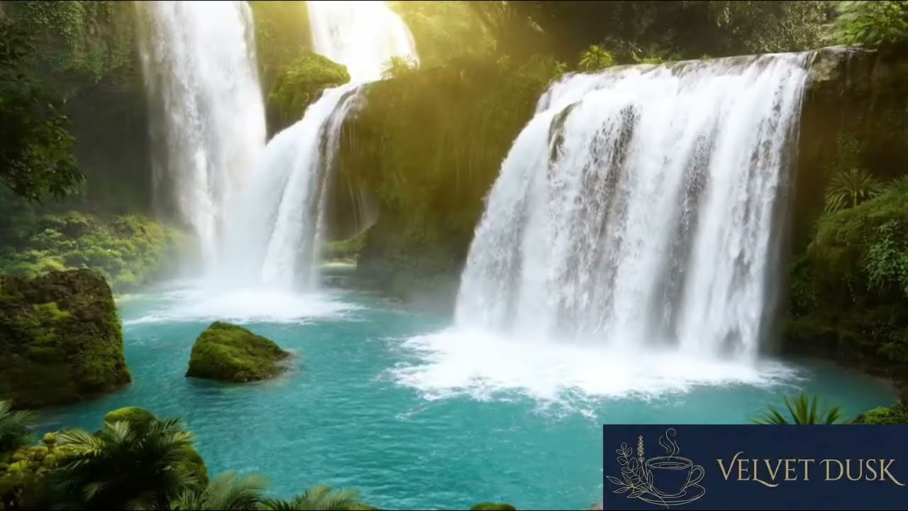 Refugio Esmeralda: Cascada Relajante para Dormir y Estudiar (4K ASMR)