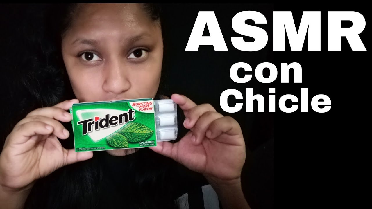 ASMR: COMIENDO CHICLE 🍬