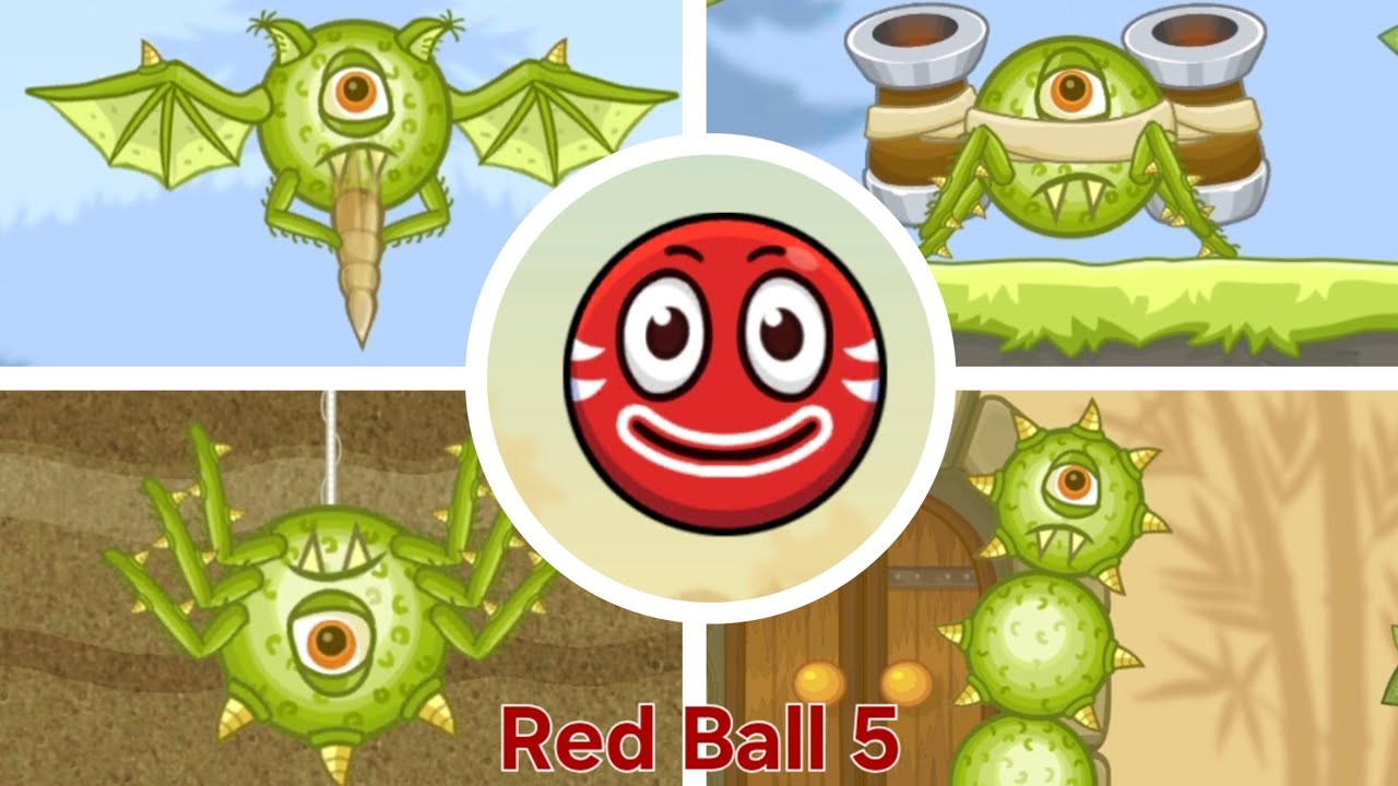 Red ball 5 All Bosses Fight (No Damage)