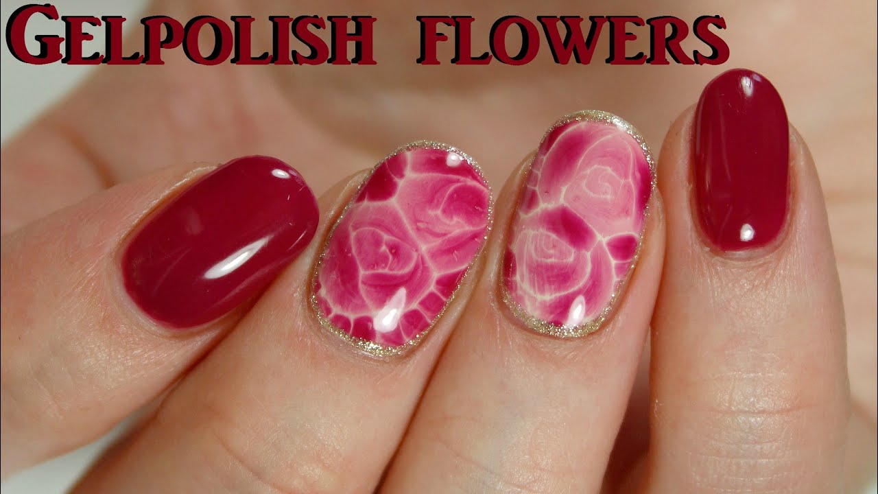 #214 ~ Flowers with gelpolish | Waterway technique | Dutchnailss ~
