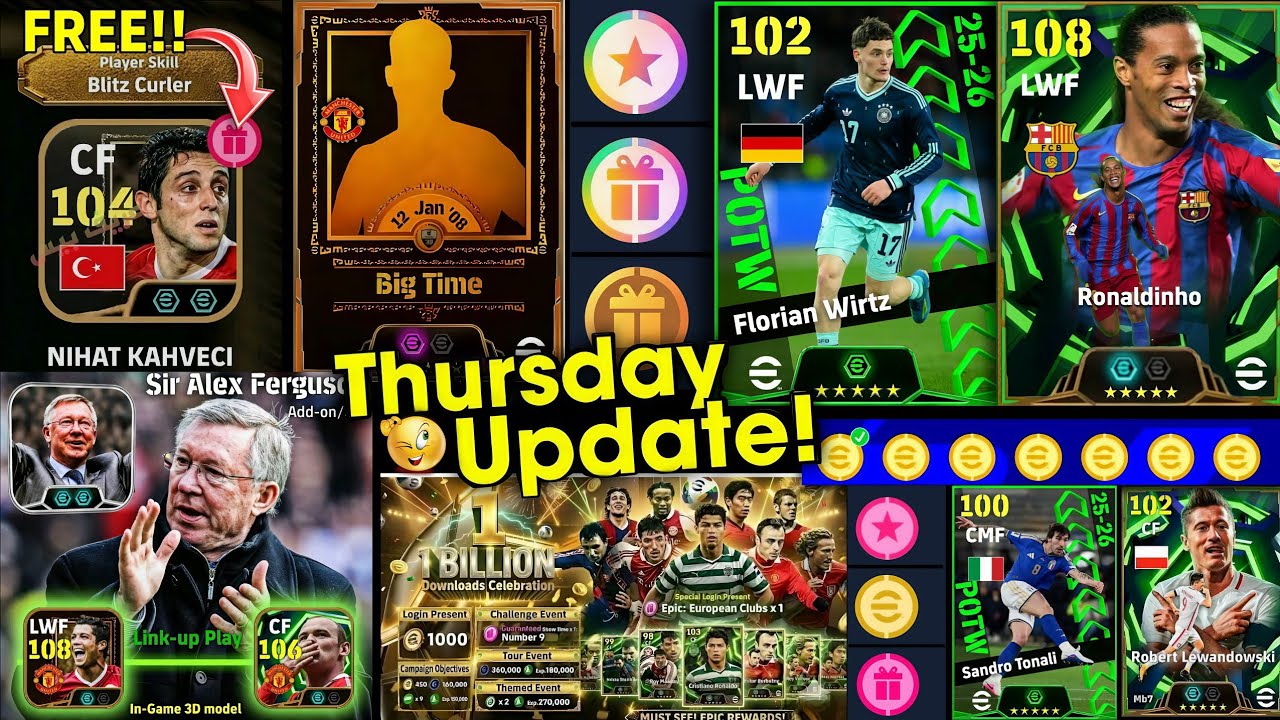 🎁Thursday Update Leaks! New Campaign +  Free Epic Lewandowski | Premium Club Packs in eFootball 2026