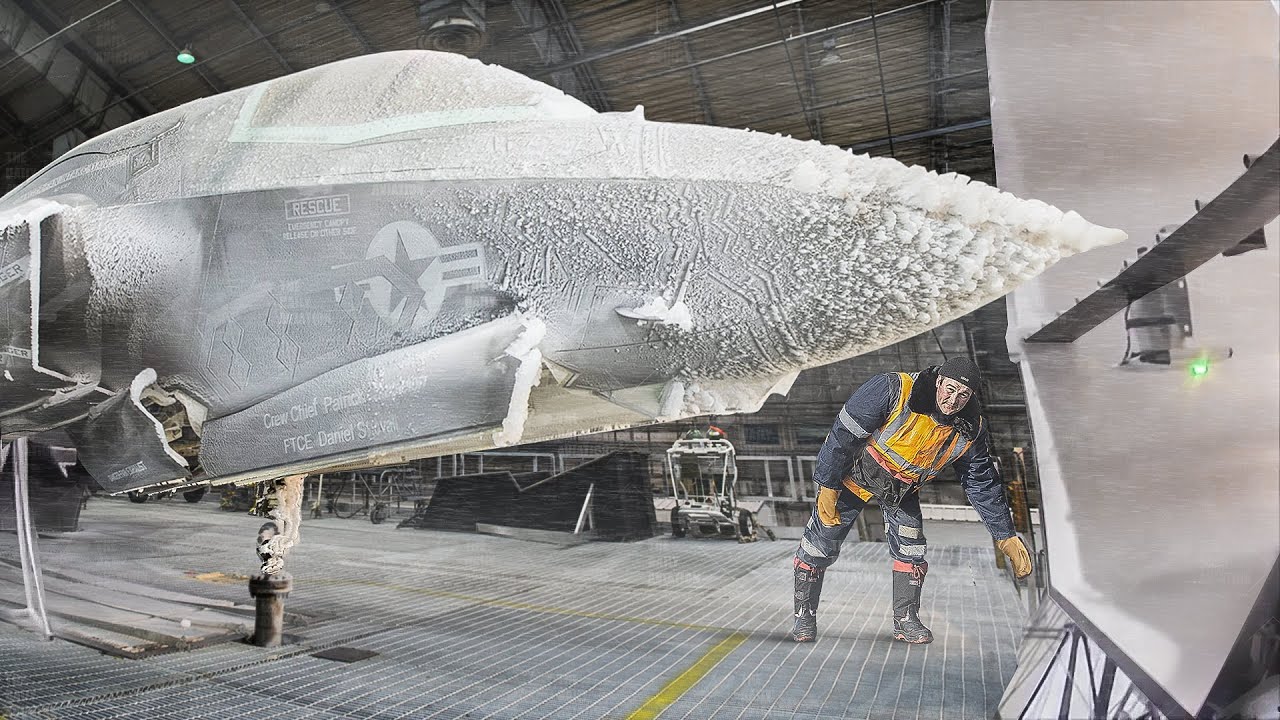 Inside US Freezing Laboratory Testing Advanced Stealth Jet to the Extreme Limits