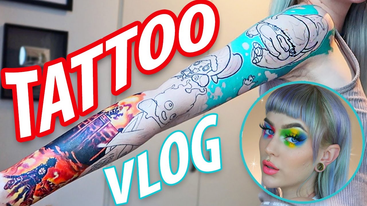 Attack On Titan ANIME SLEEVE TATTOO VLOG no.2