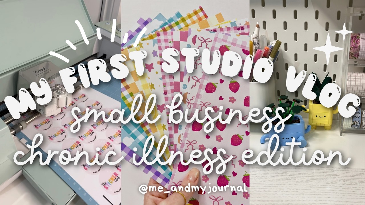 My First Studio Vlog: A realistic week running my stationery business