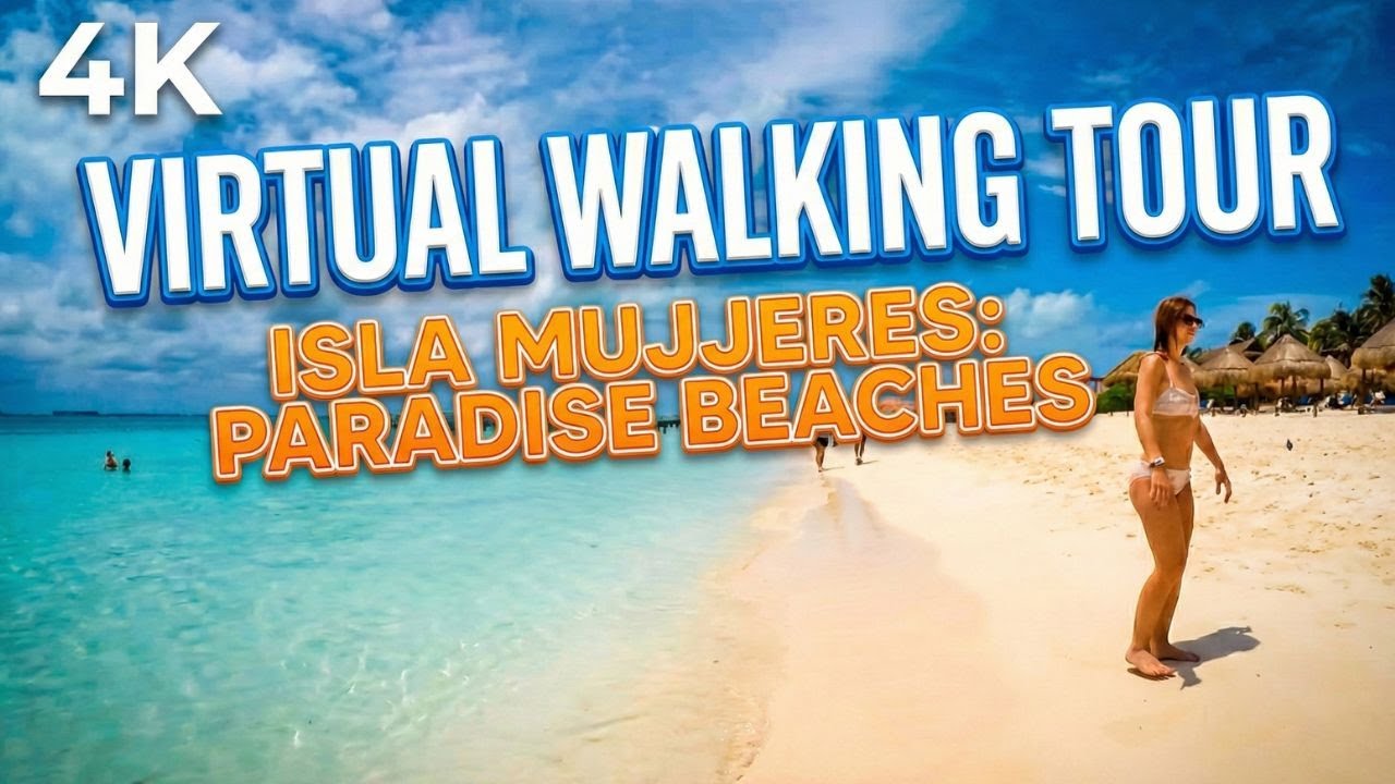 Isla Mujeres 4K Walk in Playa Norte: BEST Beach in the World!