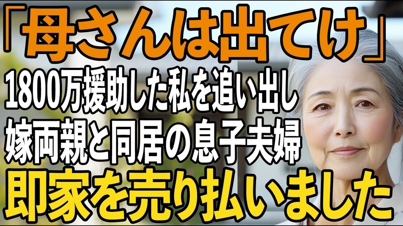 私が1800万円かけてリフォームした二世帯住宅から追い出し、義両親を同居させる息子夫婦→激怒した私は、速攻で家を売り払ってやりました【シニアライフ】【60代以上の方へ】