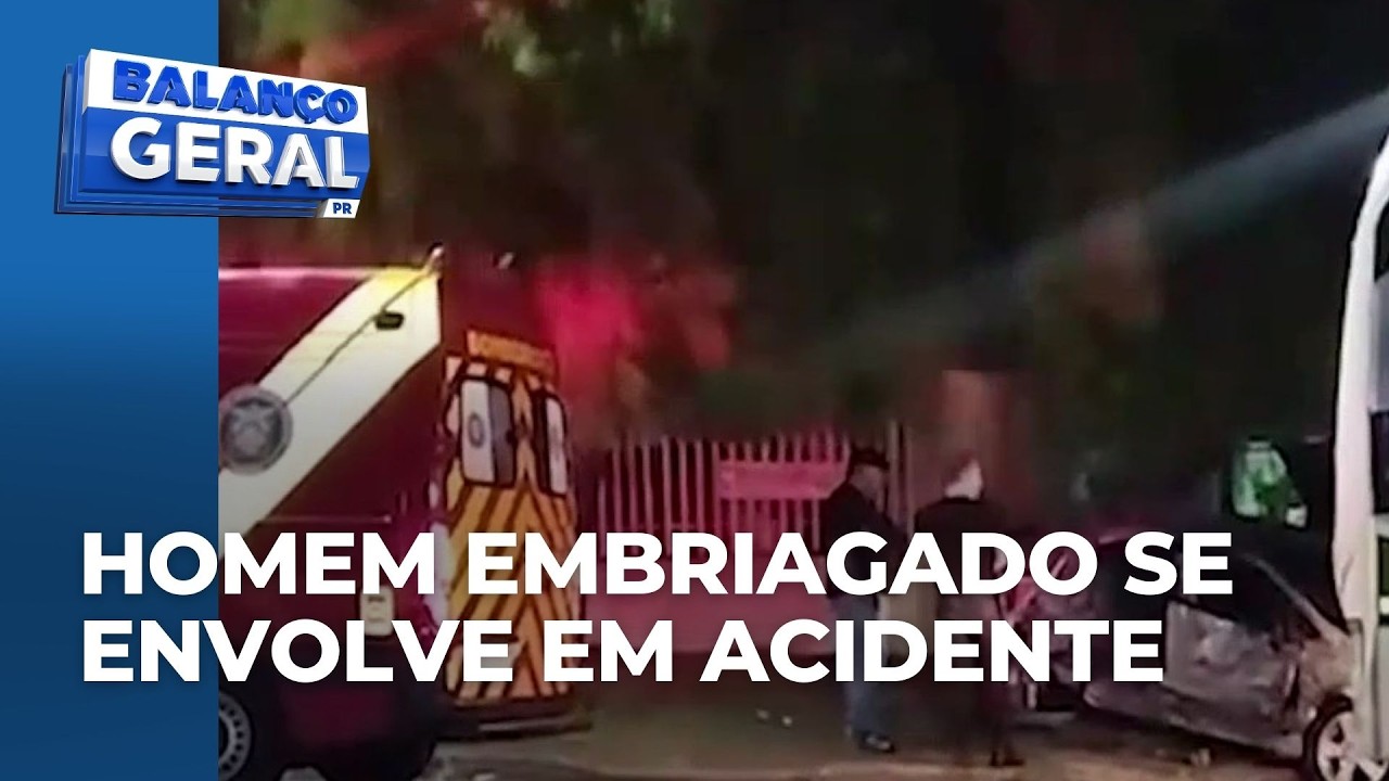 Homem embriagado se envolve em acidente, foge da upa, vai até a casa da ex, é detido por ameaças