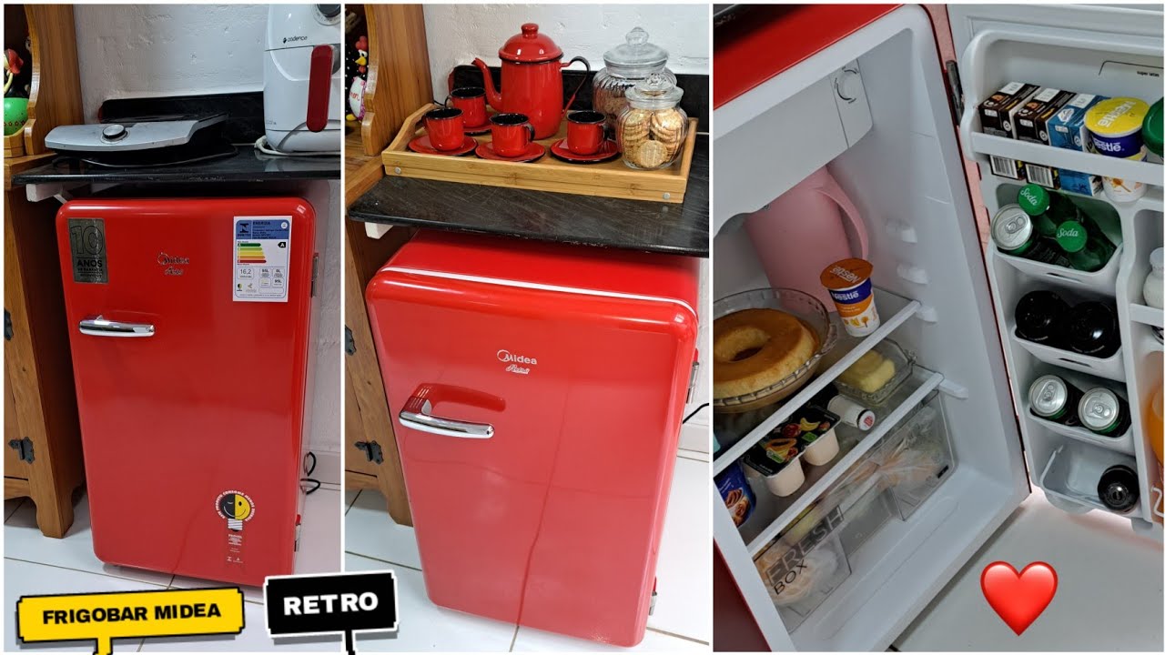 Frigobar Retro Midea 95 litros resenha completa