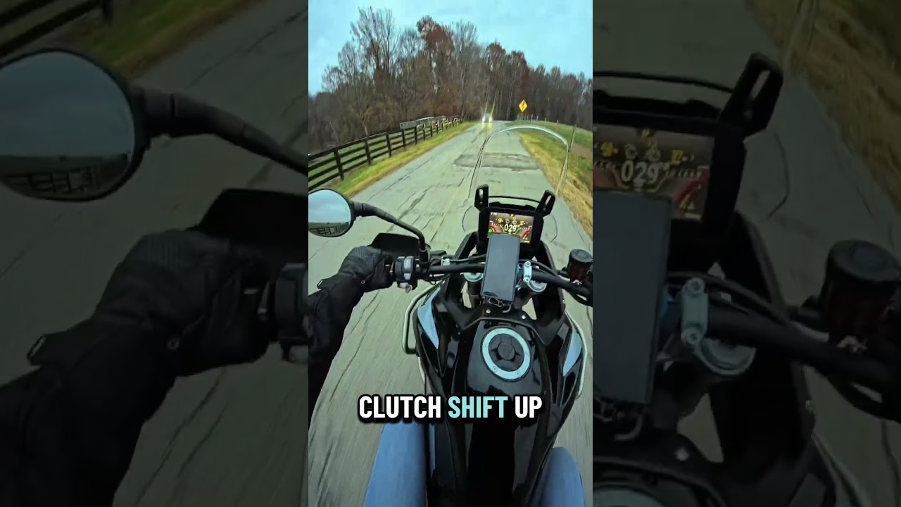 Zmiana bieg&oacute;w w normalny spos&oacute;b na motocyklu. #motocyklista #motocykl #życiemotocyklowe #jazdamotocyklem