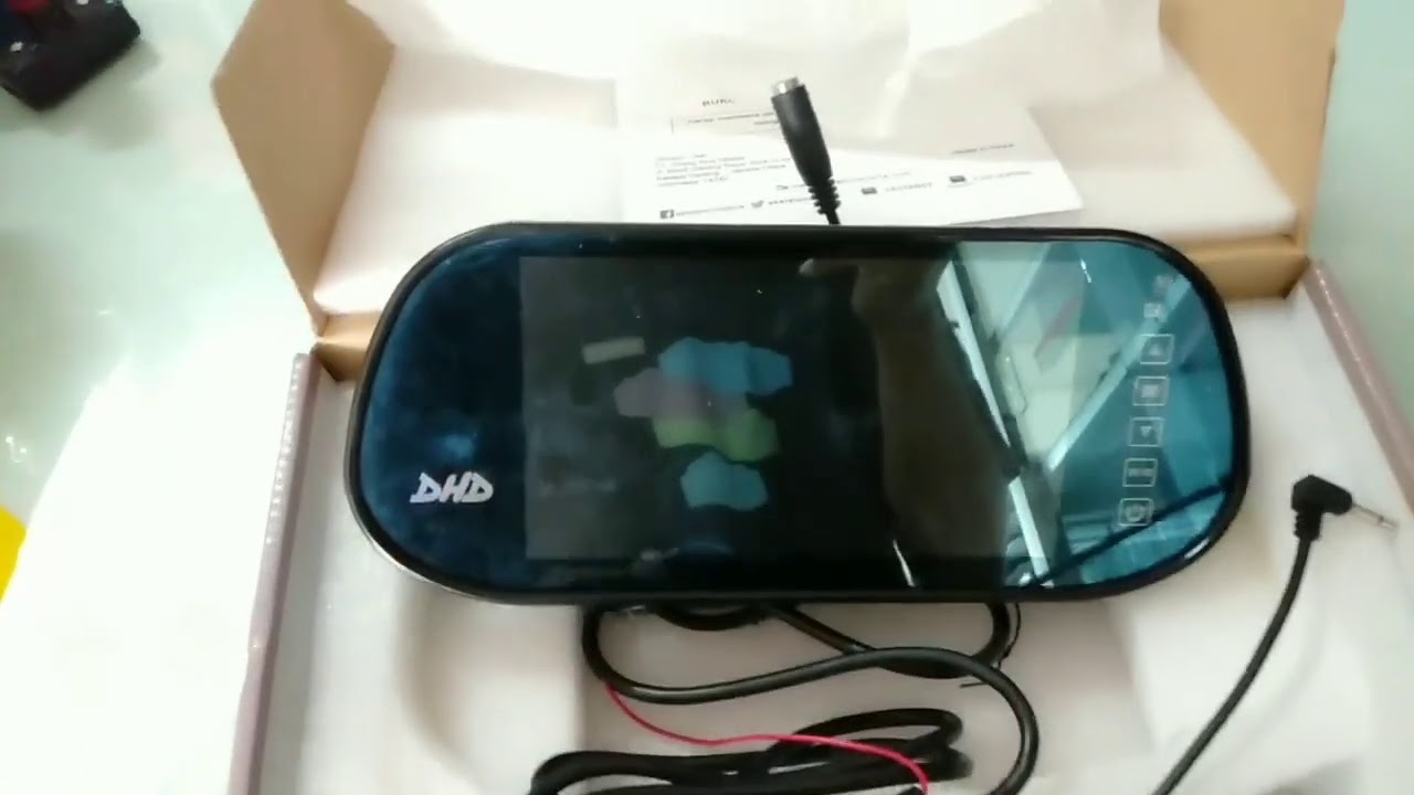 Monitor spion bisa kamera mundur dan tv mobil cuma 350 rb