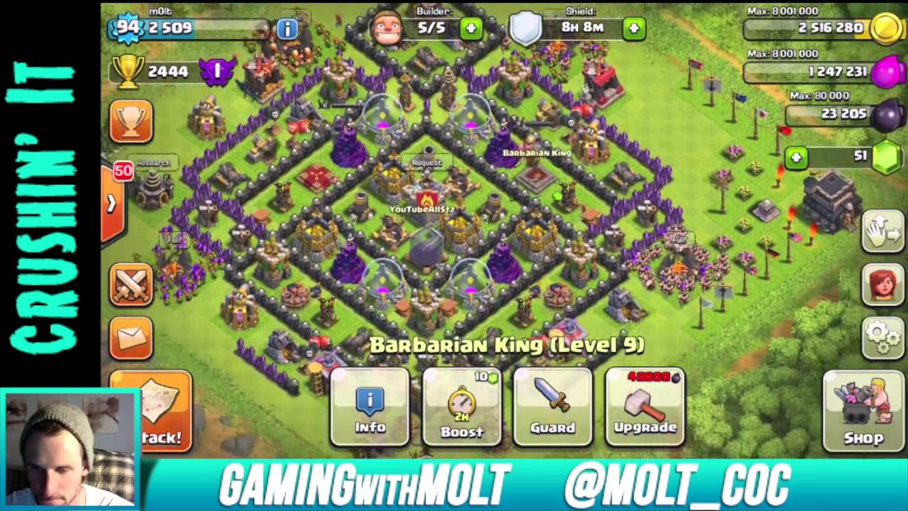 Clash of Clans :: AWESOME TH9 FARMING BASE