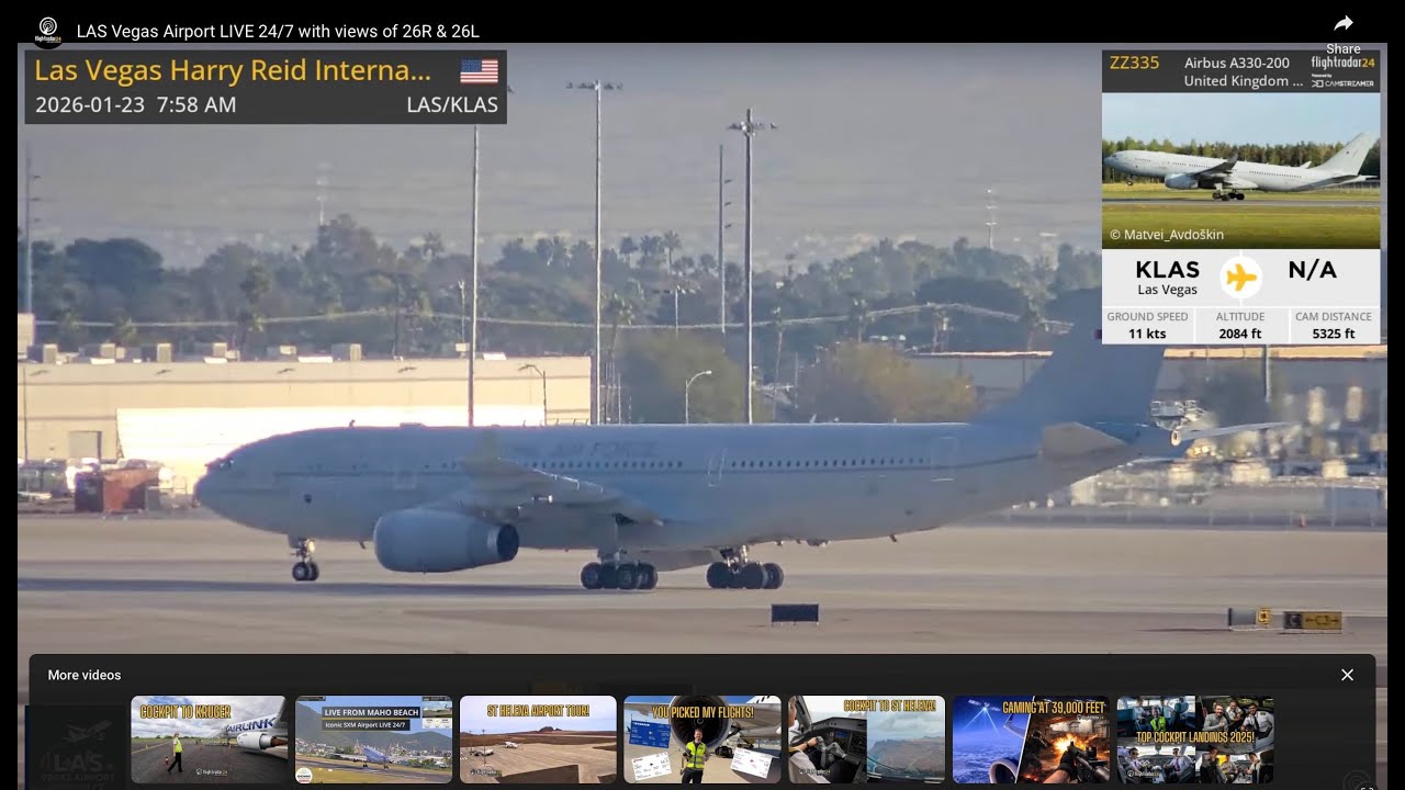 ZZ335 Taxi and Takeoff from LAS