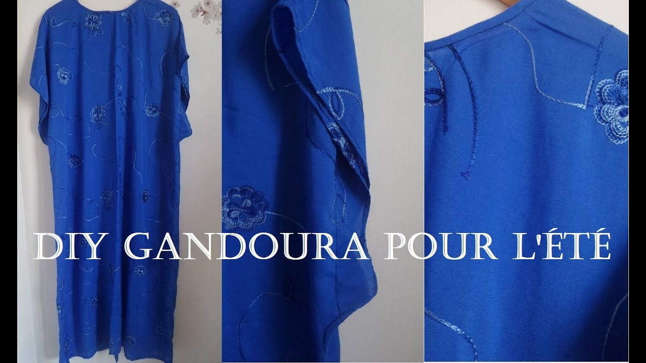 Samia Creation academy niveau #3 : robe gandoura facile partie 1/2