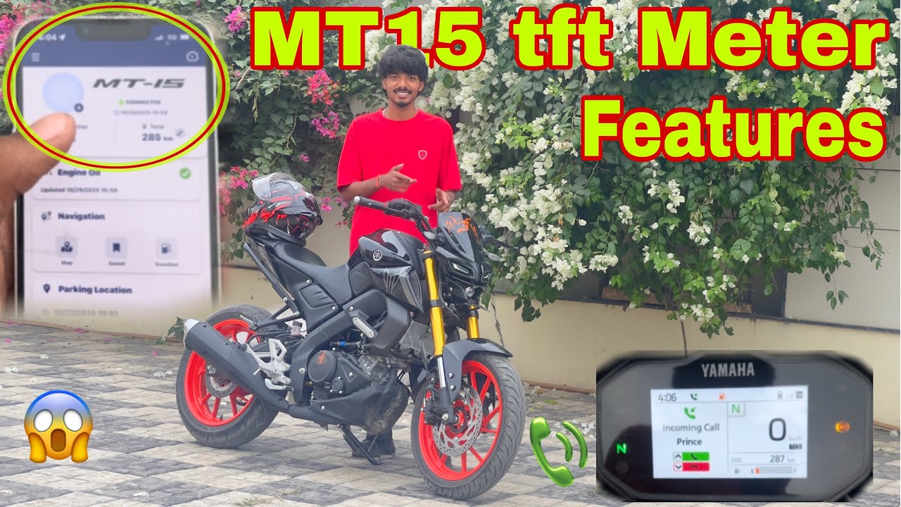 MT15 tft Meter Features || And all information about Meter and app in 2025 model #mt15 #tftmeter